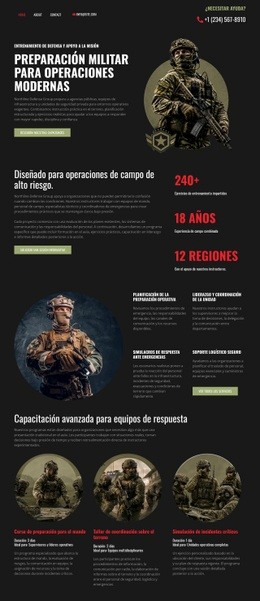 Defensa Militar Moderna - Inspiración Para El Diseño De Sitios Web
