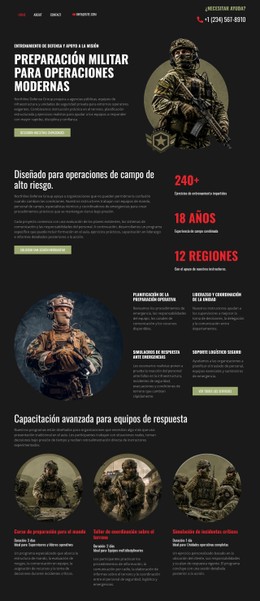 Defensa Militar Moderna Plantilla CSS