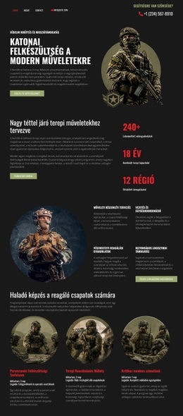 Modern Katonai Védelem – Webhelytervezési Inspiráció