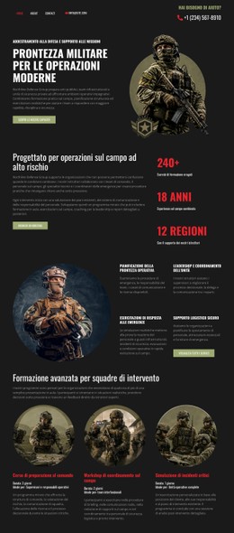Difesa Militare Moderna Modello Di Modulo CSS