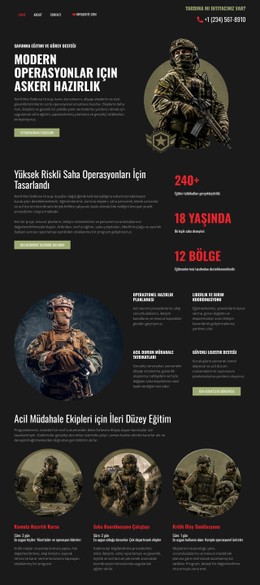 Modern Askeri Savunma CSS Form Şablonu