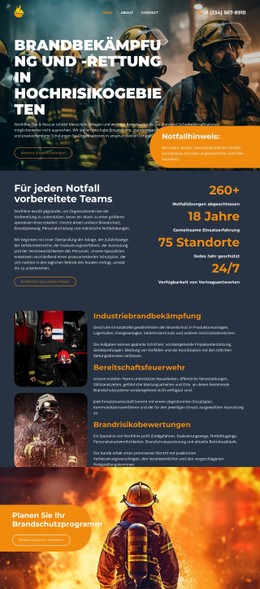 Moderne Feuerwehr Kostenlose CSS-Vorlage
