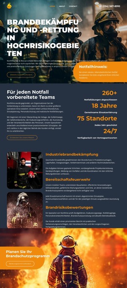Moderne Feuerwehr – Kostenloses Joomla-Template