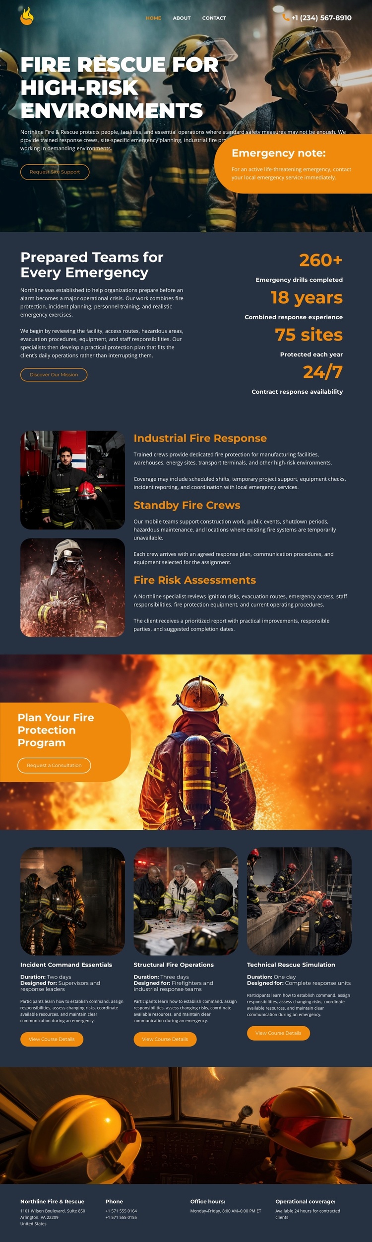Modern Fire Department Joomla Template