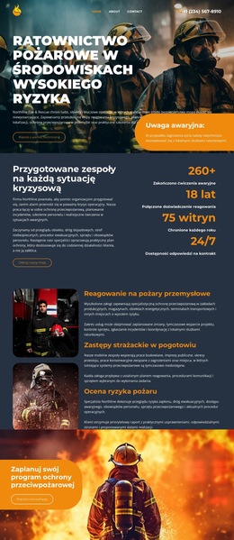 Uruchom Szablon Platformy Dla Nowoczesna Straż Pożarna