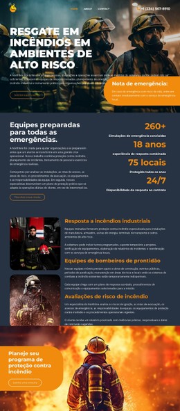 Corpo De Bombeiros Moderno Modelo Que