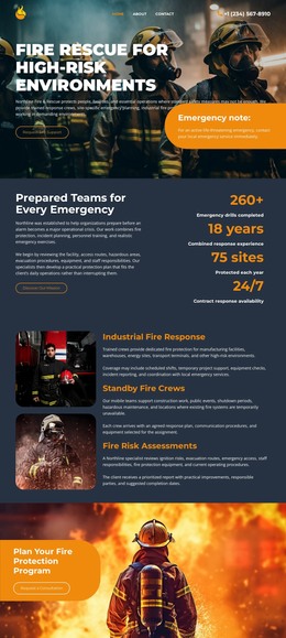 Most Creative WordPress Theme For Modern Fire Department