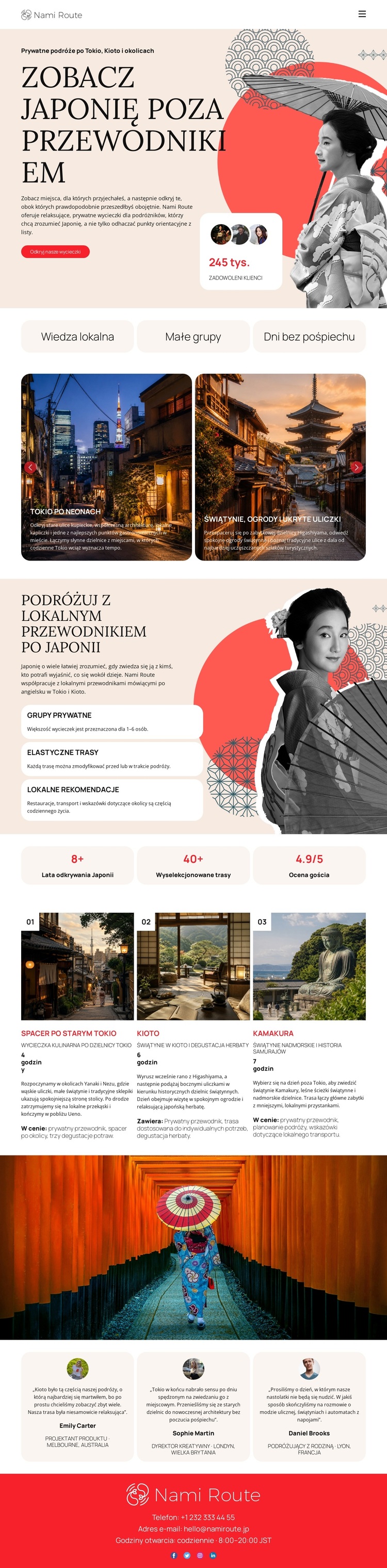 Przewodnik po Japonii Motyw WordPress