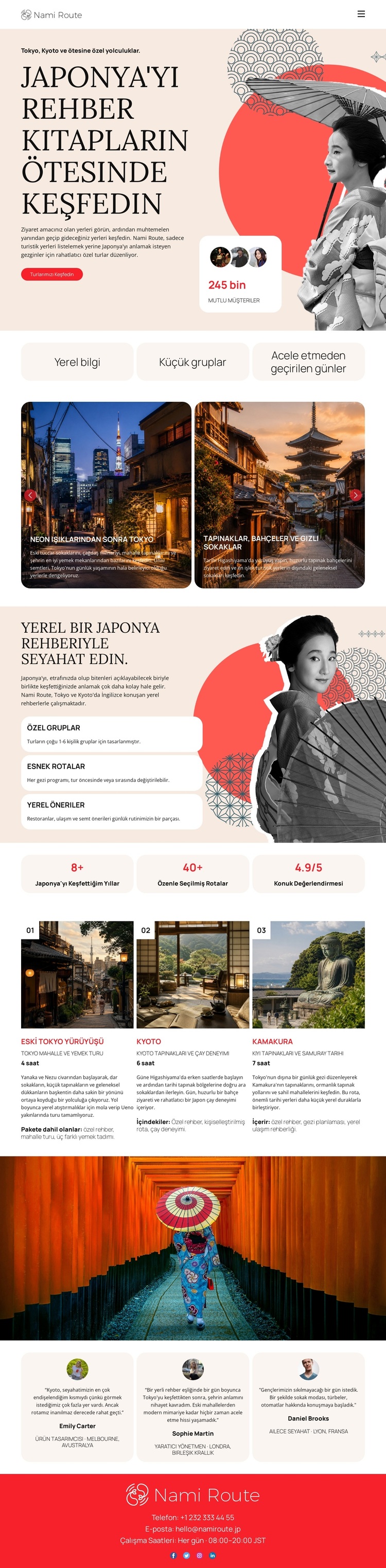 Japonya Seyahat Rehberi WordPress Teması