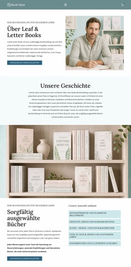 Moderner Buchladen - Benutzerdefinierte Joomla-Vorlage