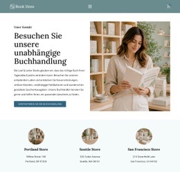 Das Beste Website-Design Für Kreativer Buchladen