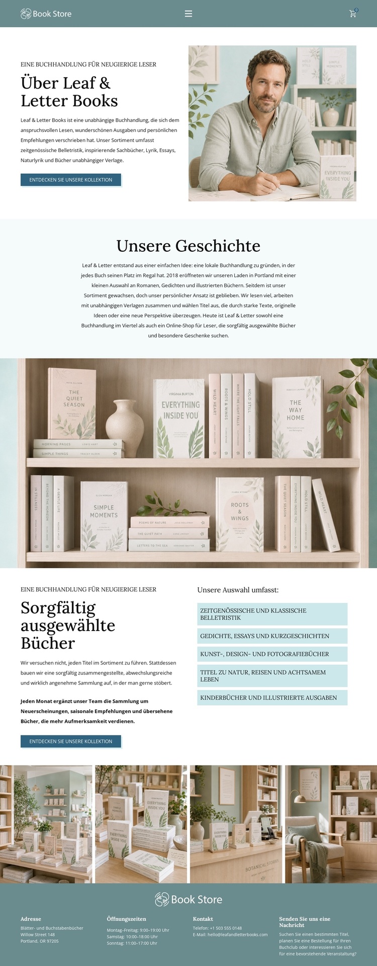Moderner Buchladen WordPress-Theme