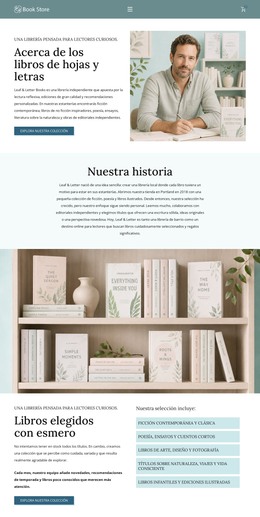 Librería Moderna: Plantilla HTML Adaptable