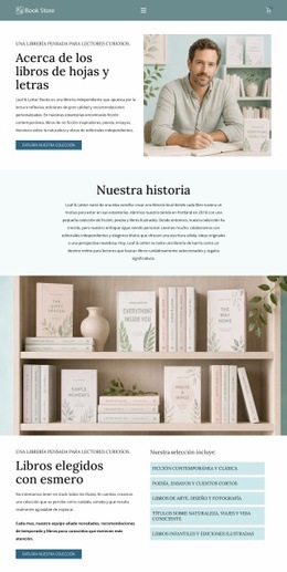 Librería Moderna: Plantilla HTML5 Profesional Personalizable