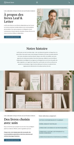 Librairie Moderne - Modèle HTML Réactif