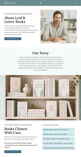 Modern Bookstore - Responsive HTML Template