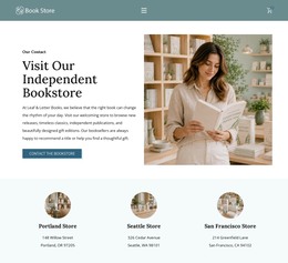 Creative Bookstore - HTML Template Code