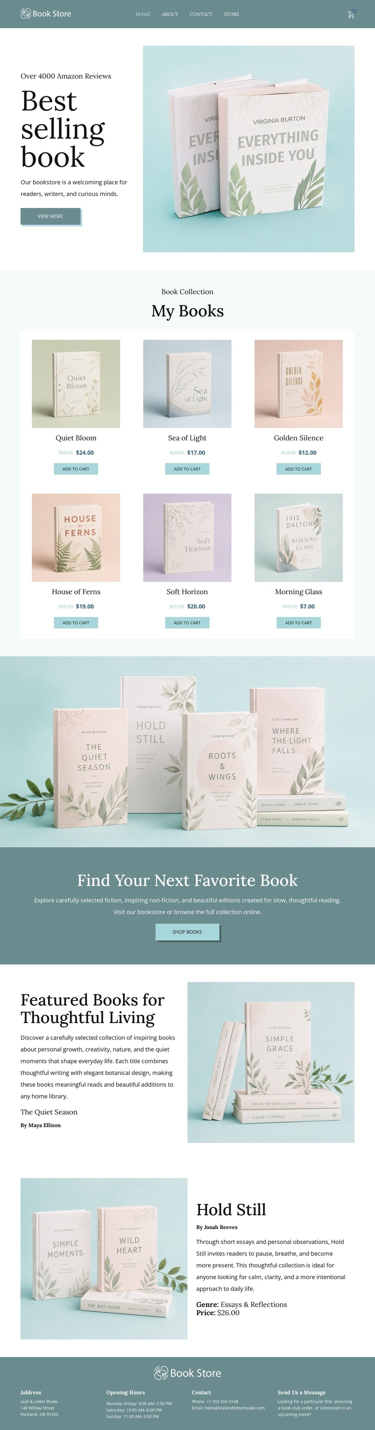 Independent Bookshop Online Store HTML5 Template