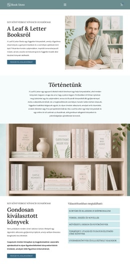 Modern Könyvesbolt - Reszponzív HTML-Sablon