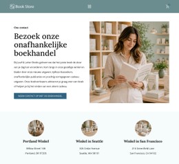 Creatieve Boekhandel CSS-Rastersjabloon