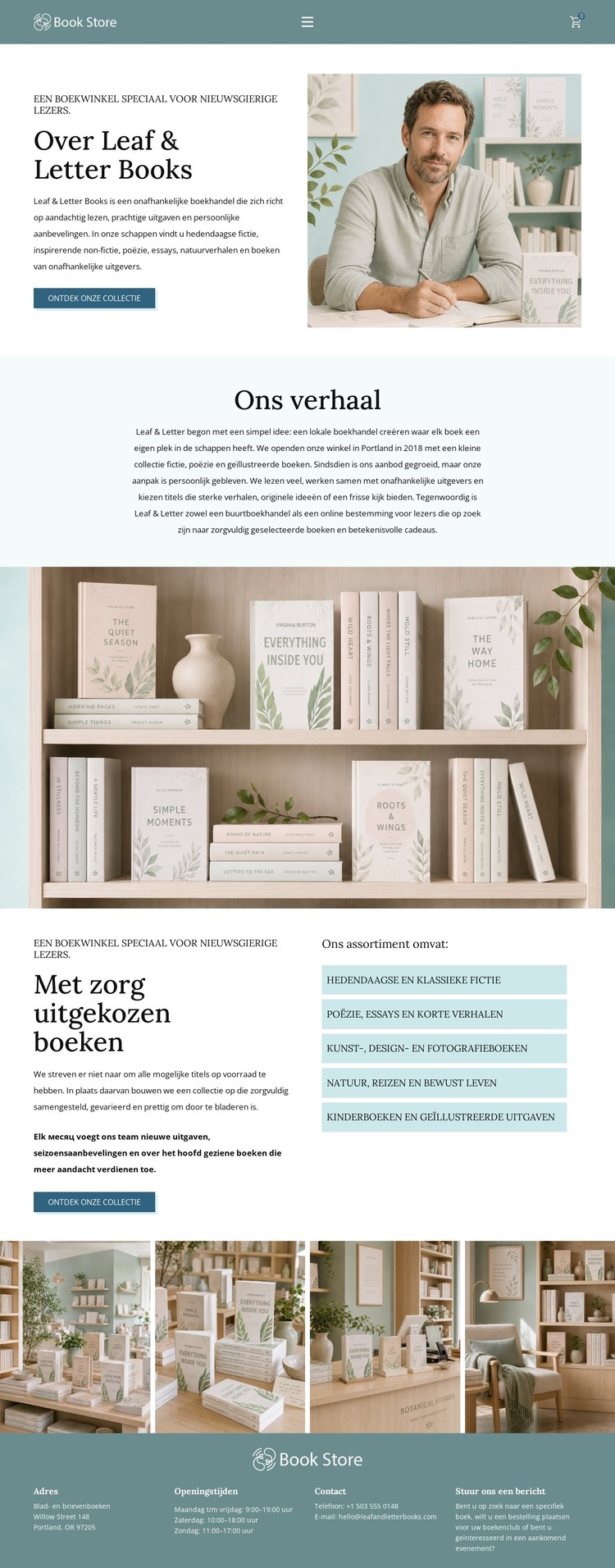 Moderne Boekhandel HTML-sjabloon
