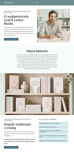 Nowoczesna Księgarnia Szablon CSS Na Pełną Szerokość Ekranu