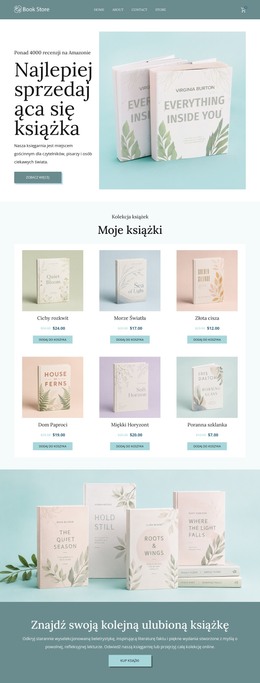 Witryna HTML Dla Niezależny Sklep Internetowy Z Książkami