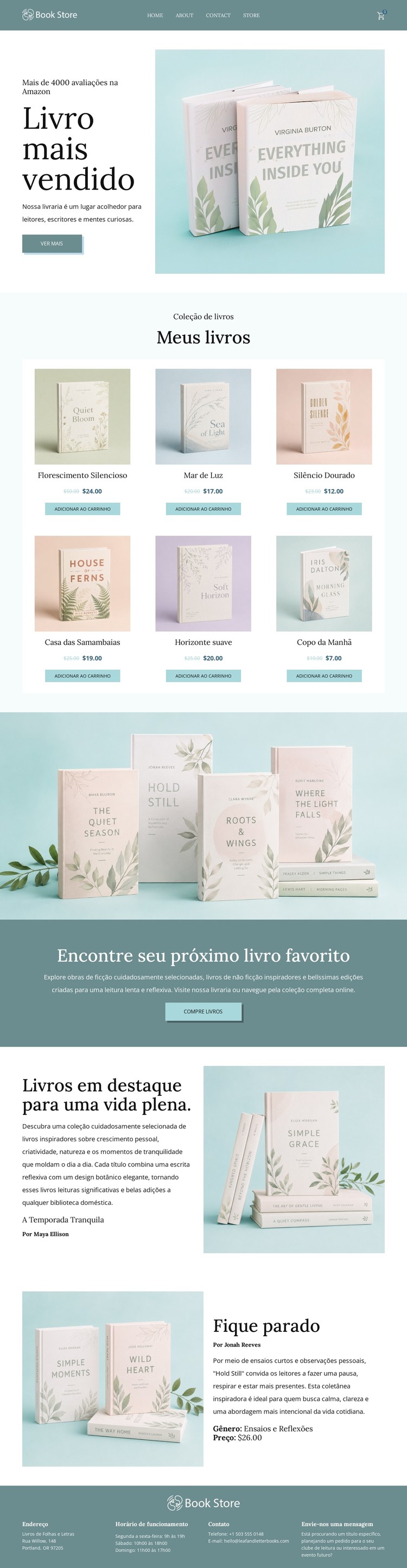 Livraria Independente Loja Online Template CSS