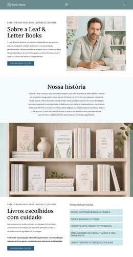 Livraria Moderna - Modelo HTML Responsivo