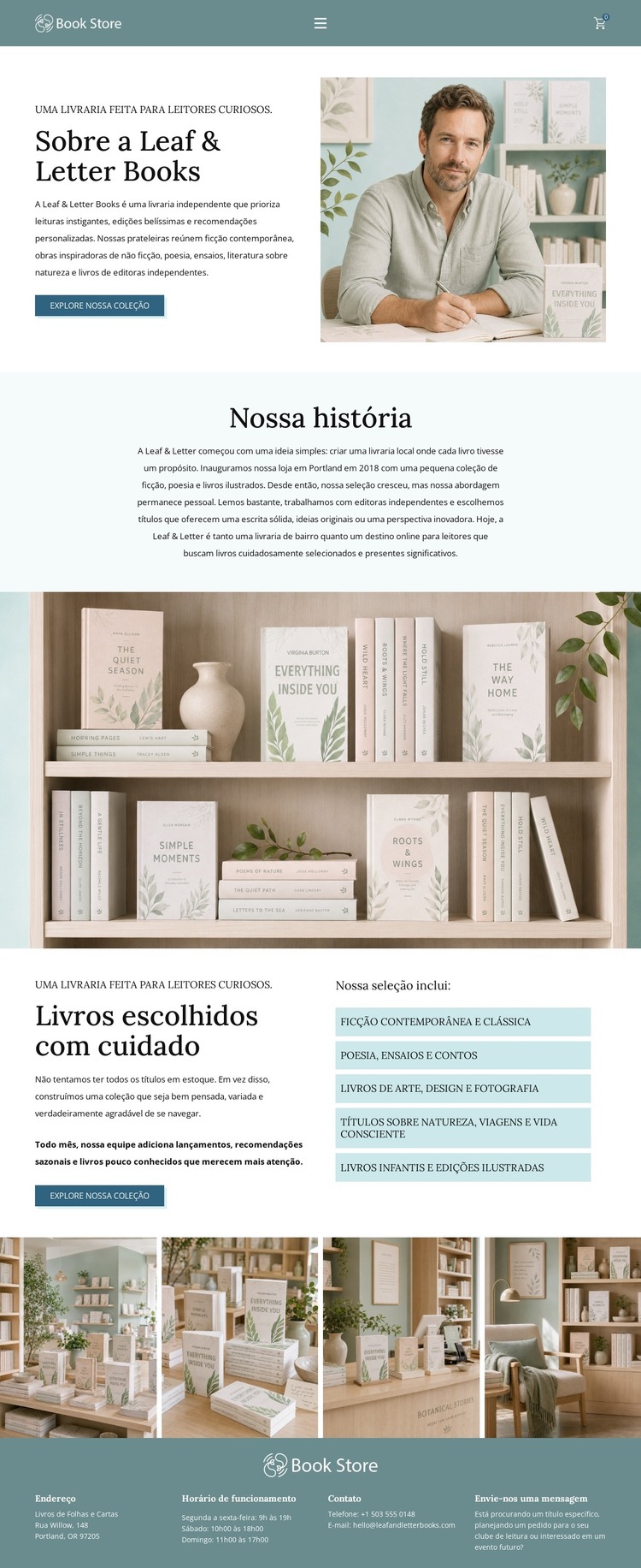 Livraria Moderna Modelo HTML