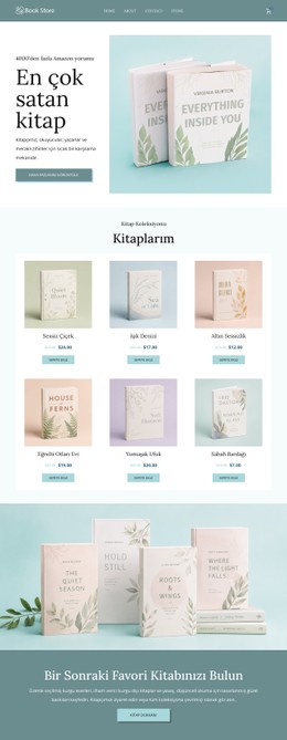 Bağımsız Kitapçı Çevrimiçi Mağazası Için Ücretsiz CSS