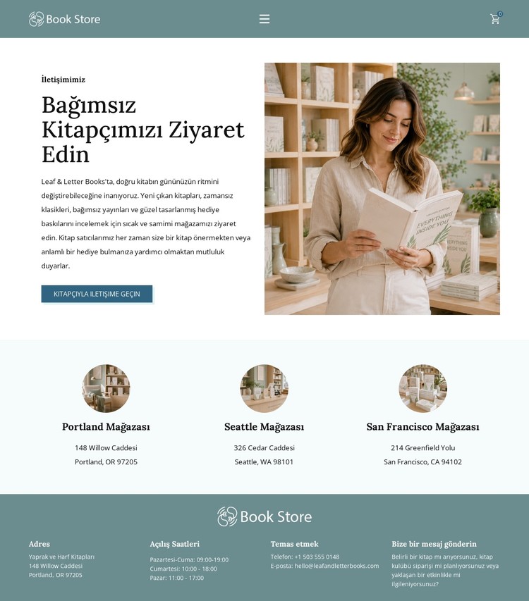 Yaratıcı Kitapçı CSS Şablonu