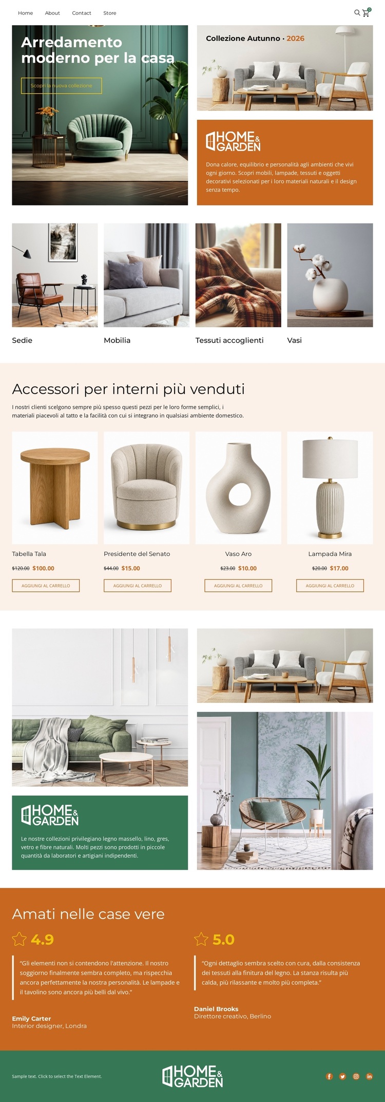 Arredamento minimalista per la casa Tema WordPress