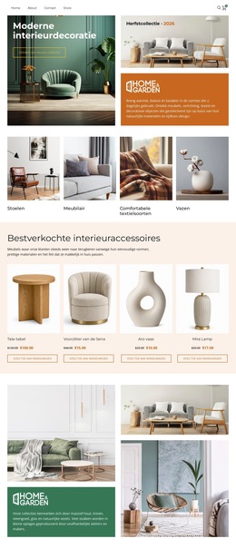 Minimalistische Meubels Voor Thuisdecoratie - Sjabloon Voor Zakelijke Premiumwebsites