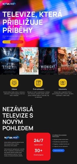Moderní Televizní Kanál – Responzivní Šablona Webu