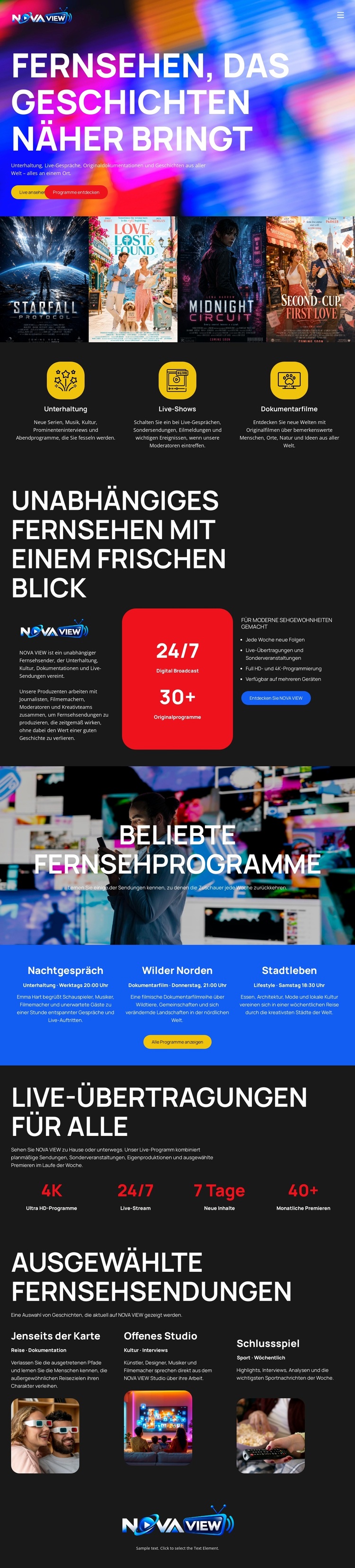 Moderner Fernsehkanal WordPress-Theme