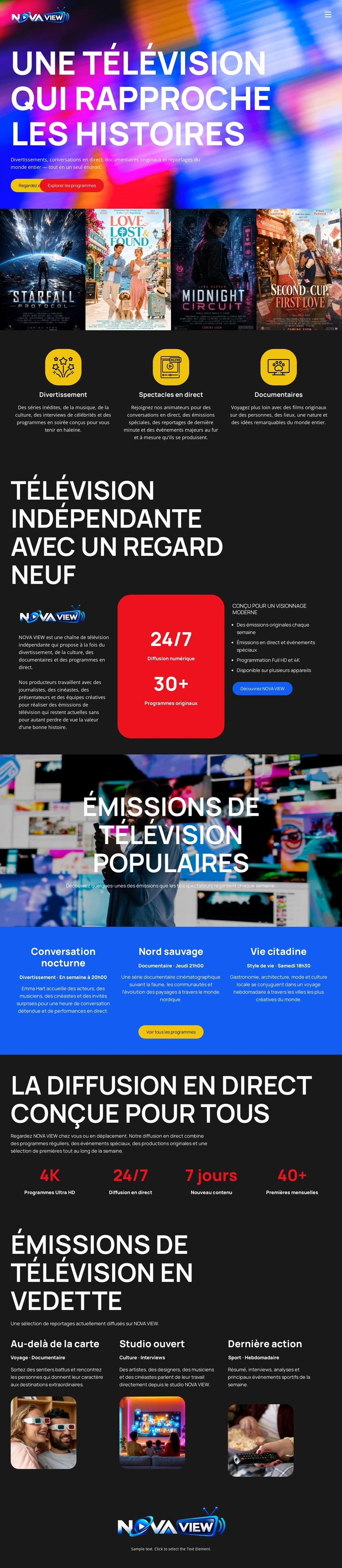Chaîne de télévision moderne Thème WordPress
