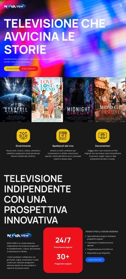 Canale Televisivo Moderno Tema WordPress