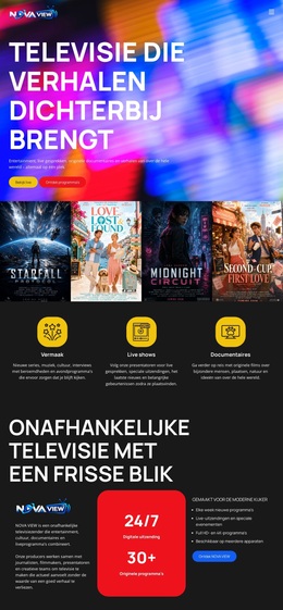 Modern Televisiekanaal - WordPress-Sjabloon