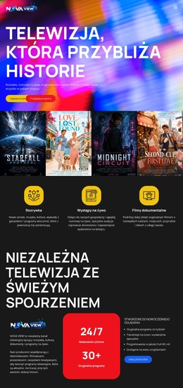 Nowoczesny Kanał Telewizyjny - Szablon WordPress