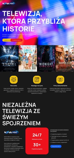 Nowoczesny Kanał Telewizyjny - Szablon Witryny