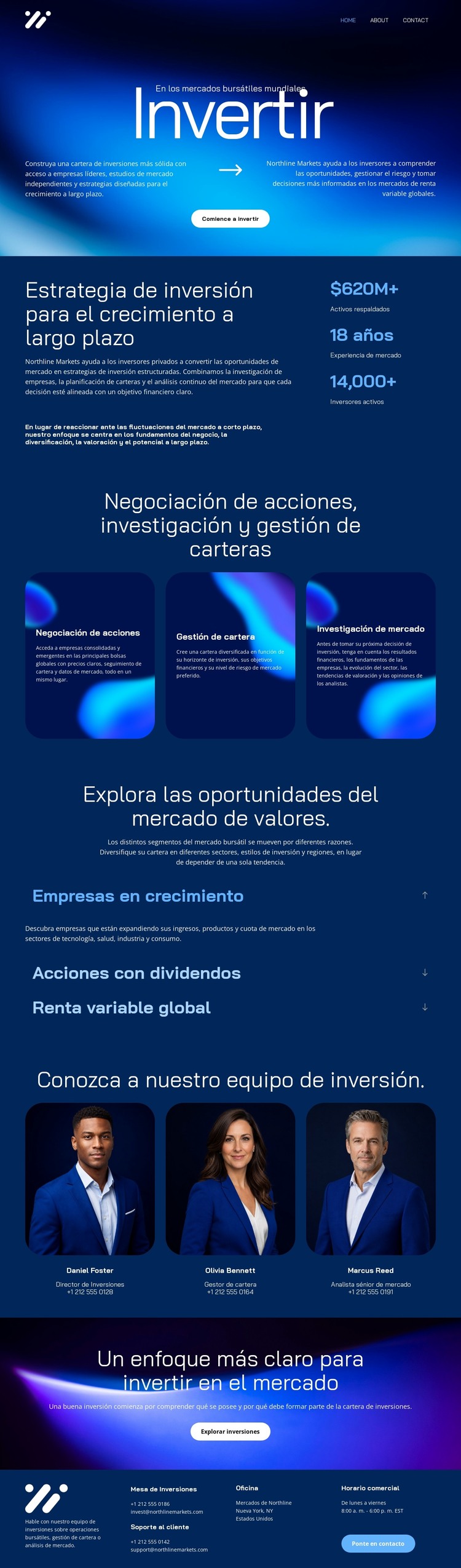 Corredor de bolsa profesional Plantilla HTML