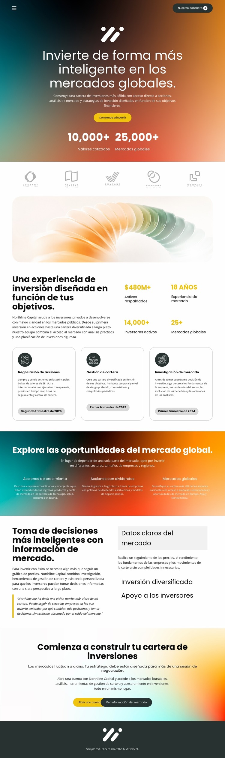 Inversión en el mercado de valores Plantilla Joomla