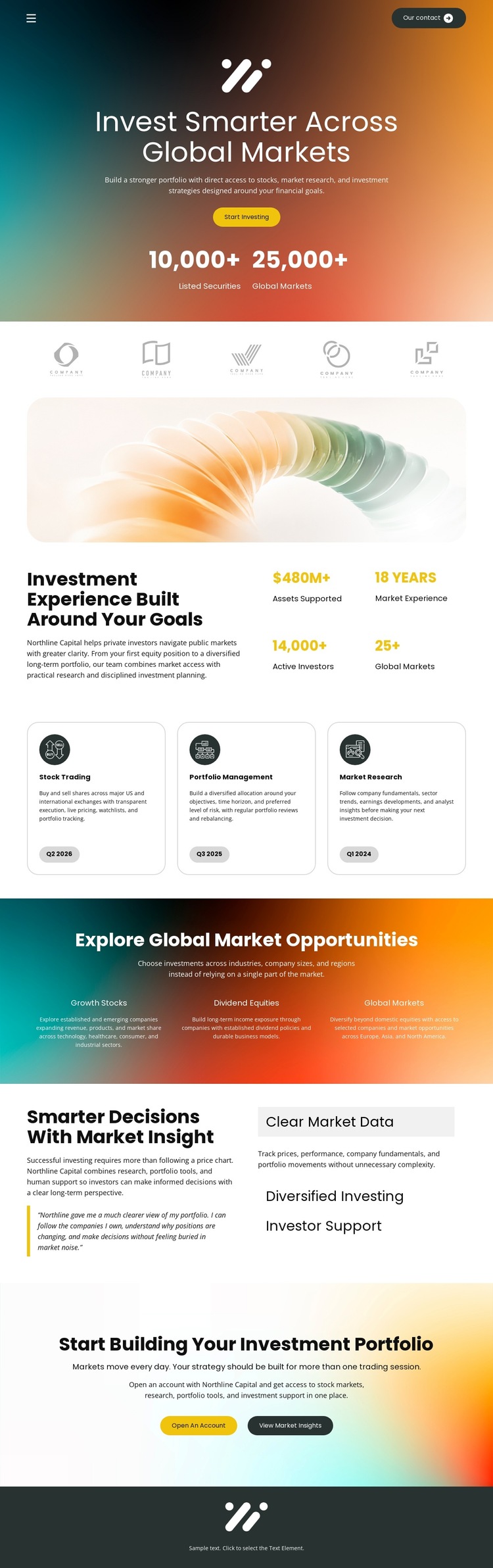 Stock Market Investment HTML5 Template