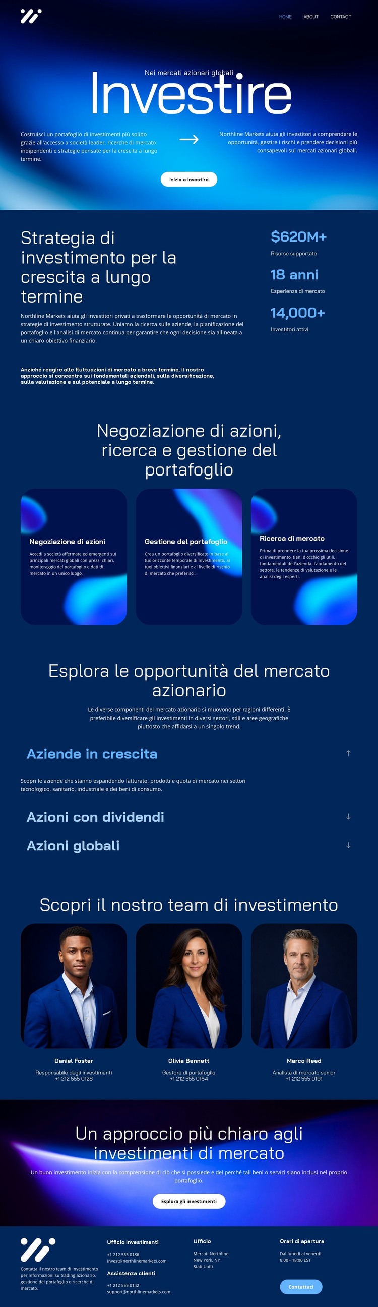 Agente di borsa professionista Modello HTML