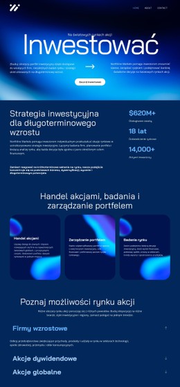 Profesjonalny makler giełdowy Szablony CSS