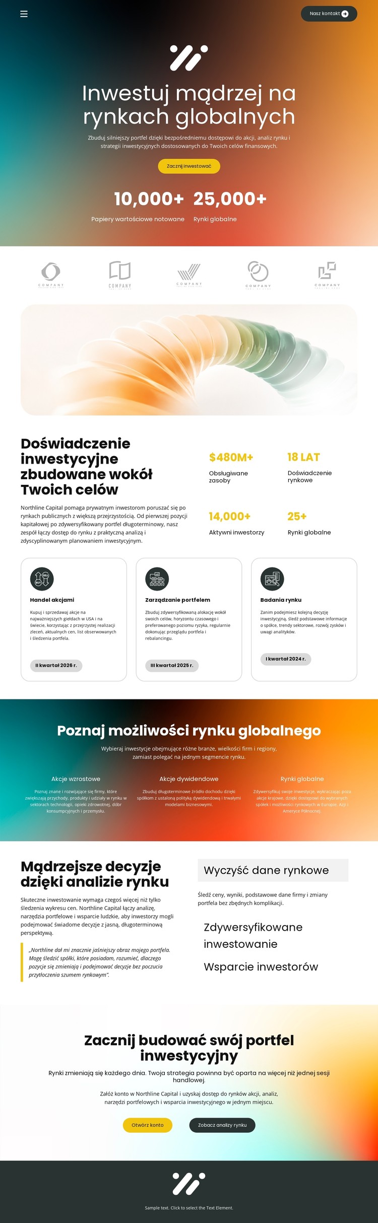 Inwestycje na giełdzie Szablon CSS