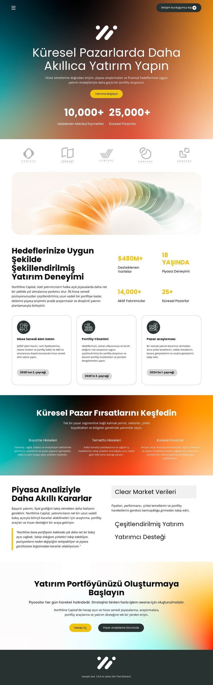 Borsa Yatırımı HTML Şablonu