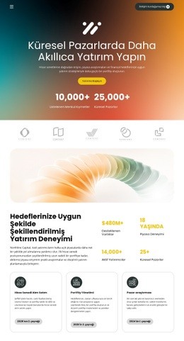 Borsa Yatırımı Web Sitesi Tasarımları