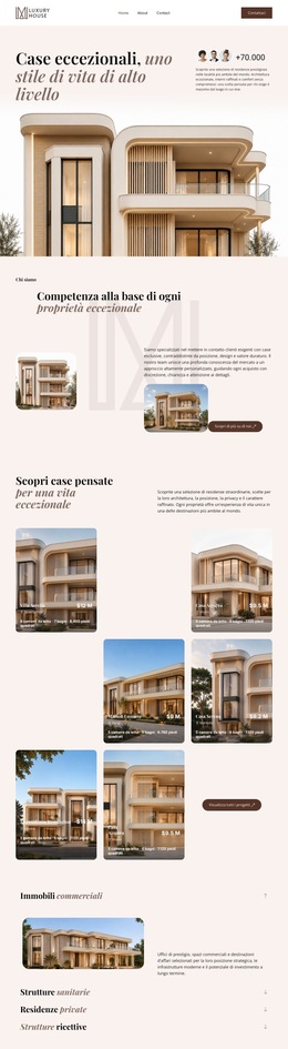 Immobili di lusso Modelli di siti web